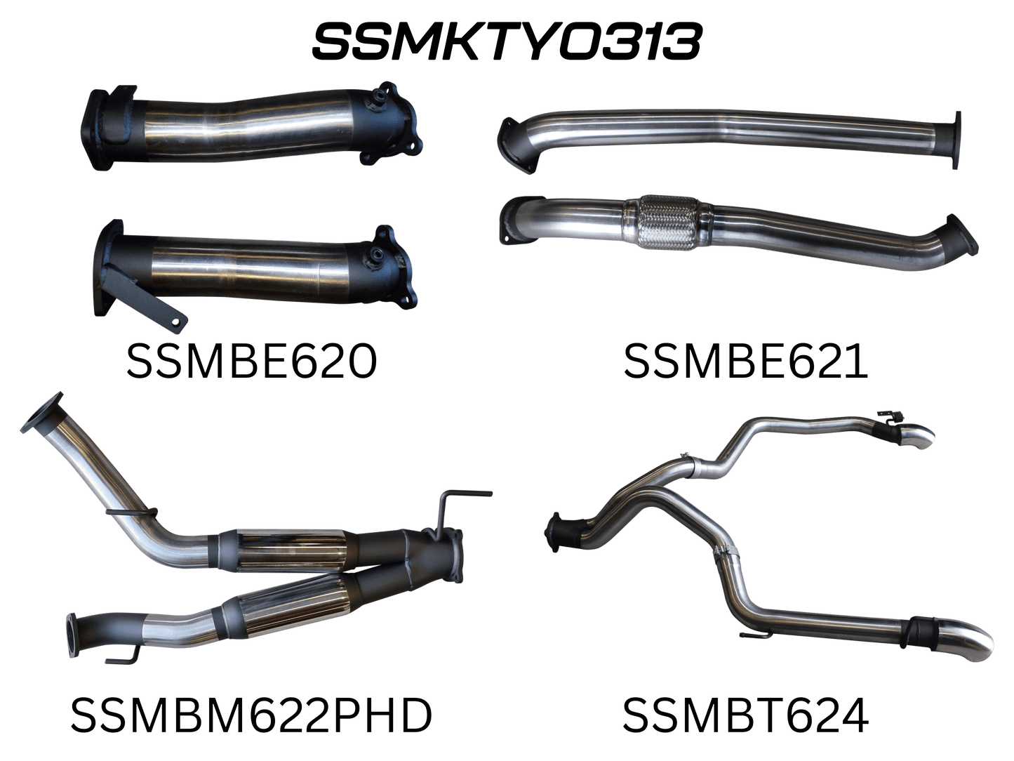 Manta Exhaust System - Hilux GUN126R / GUN125R N80 2.8L & 2.4L Turbo Diesel D4D (with DPF) 2015-On