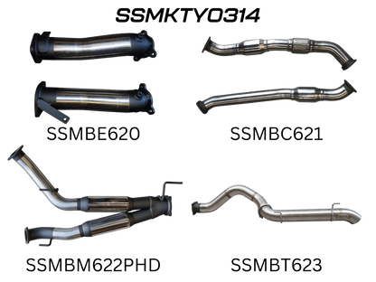 Manta Exhaust System - Hilux GUN126R / GUN125R N80 2.8L & 2.4L Turbo Diesel D4D (with DPF) 2015-On