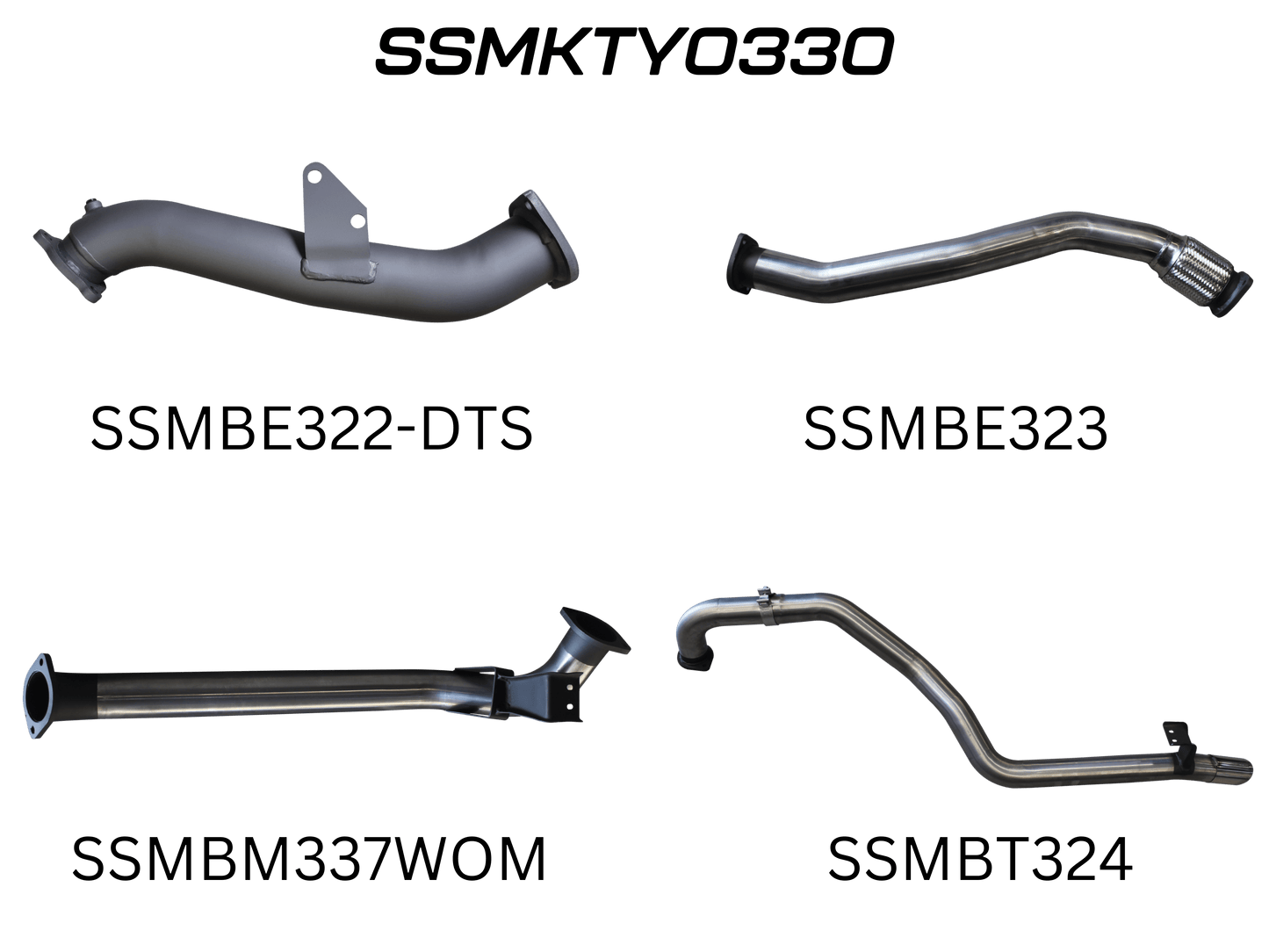 Manta Exhaust System - LandCruiser HZJ105 4.2L 1HZ Diesel Wagon - Aftermarket Turbo