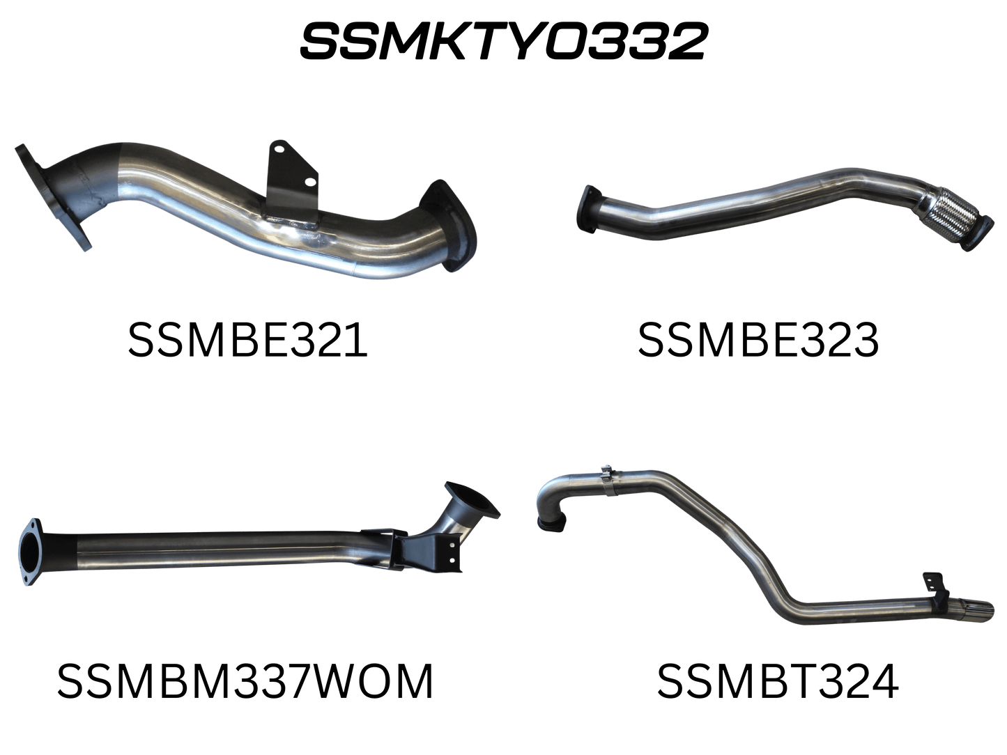 Manta Exhaust System - LandCruiser HZJ105 4.2L 1HZ Diesel Wagon - Aftermarket Turbo