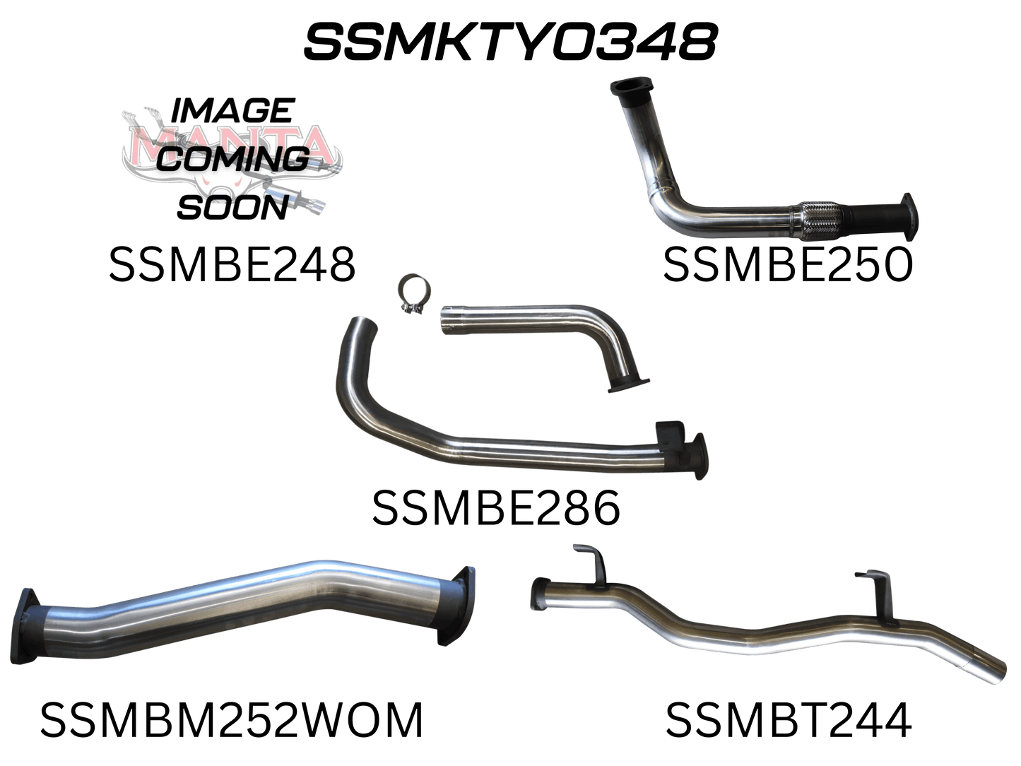 Manta Exhaust System - LandCruiser HZJ75/HZJ78 4.2L 1HZ Diesel - Aftermarket Turbo - SSMKTY0348