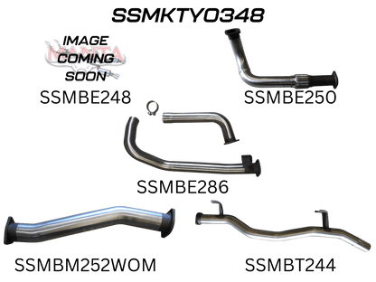 Manta Exhaust System - LandCruiser HZJ75/HZJ78 4.2L 1HZ Diesel - Aftermarket Turbo - SSMKTY0348