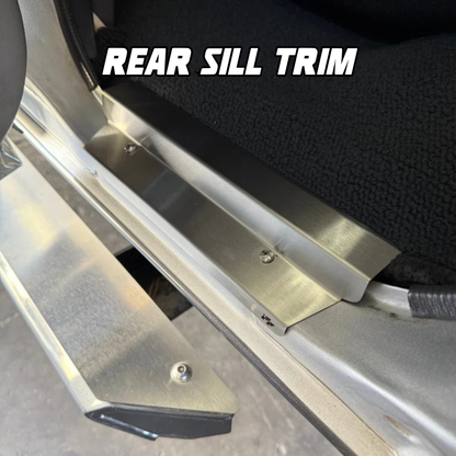 Stainless Steel Sill Trims - Suitable for use with 60 Series LandCruiser