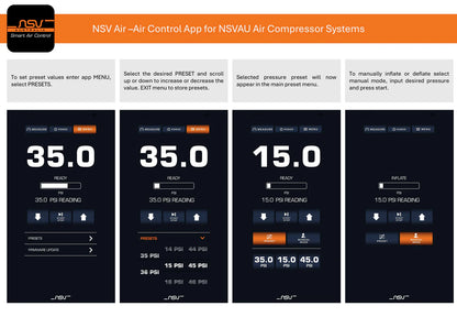 NSV Smart Integrated Compressor System (BLUETOOTH)- Suitable for use with Toyota Landcruiser 76 & 79 Series Dual Cab