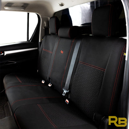 Razorback 4x4 - Toyota Hilux 8th Gen - Workmate - GP6 Premium Neoprene Rear Seat Covers (Made to Order)