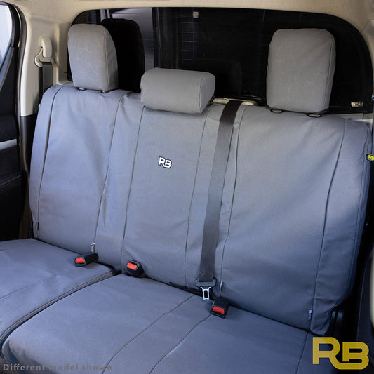 Razorback 4x4 - Toyota Hilux 8th Gen - Workmate - XP7 Heavy-Duty Canvas Rear Seat Covers (Made to Order)