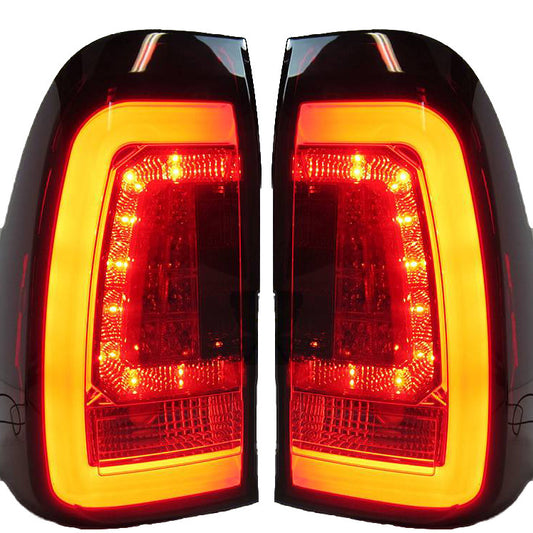 Smoke Red LED 3D Tail Lights Fit For Toyota Hilux REVO SR5 VIGO (2015-2020)