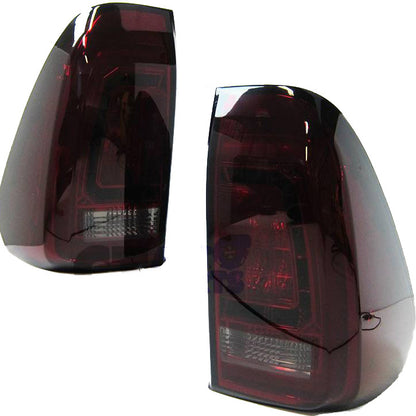 Smoke Red LED 3D Tail Lights Fit For Toyota Hilux REVO SR5 VIGO (2015-2020)