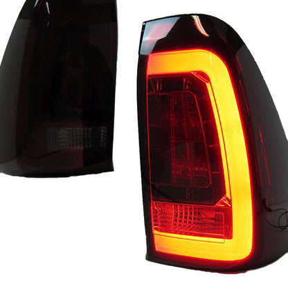 Smoke Red LED 3D Tail Lights Fit For Toyota Hilux REVO SR5 VIGO (2015-2020)