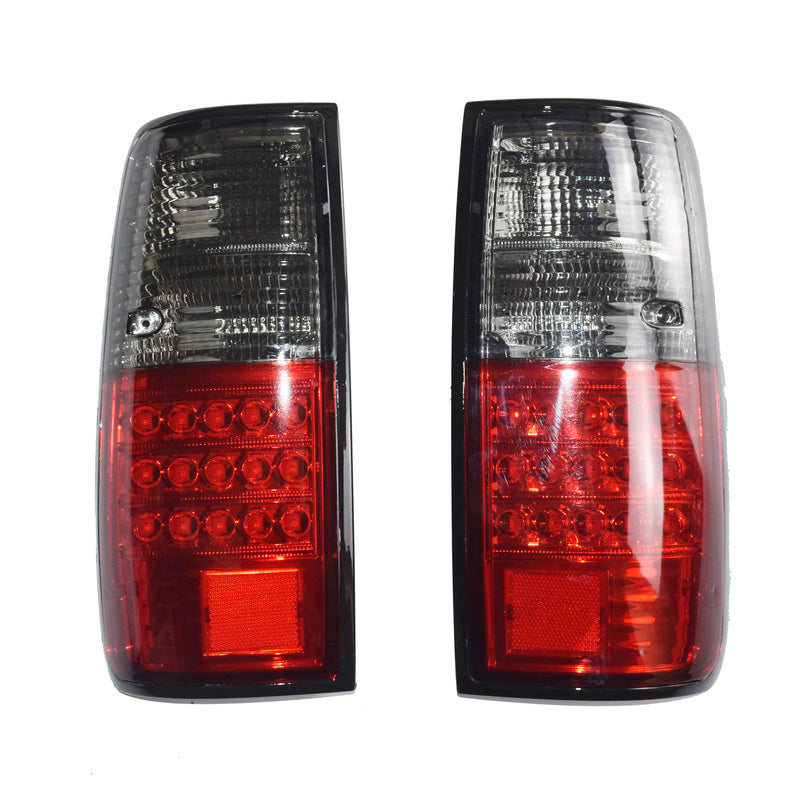 LED Tail Lights Smoke & Red (Pair) - Suitable for Landcruiser 80 Series 1990-1997