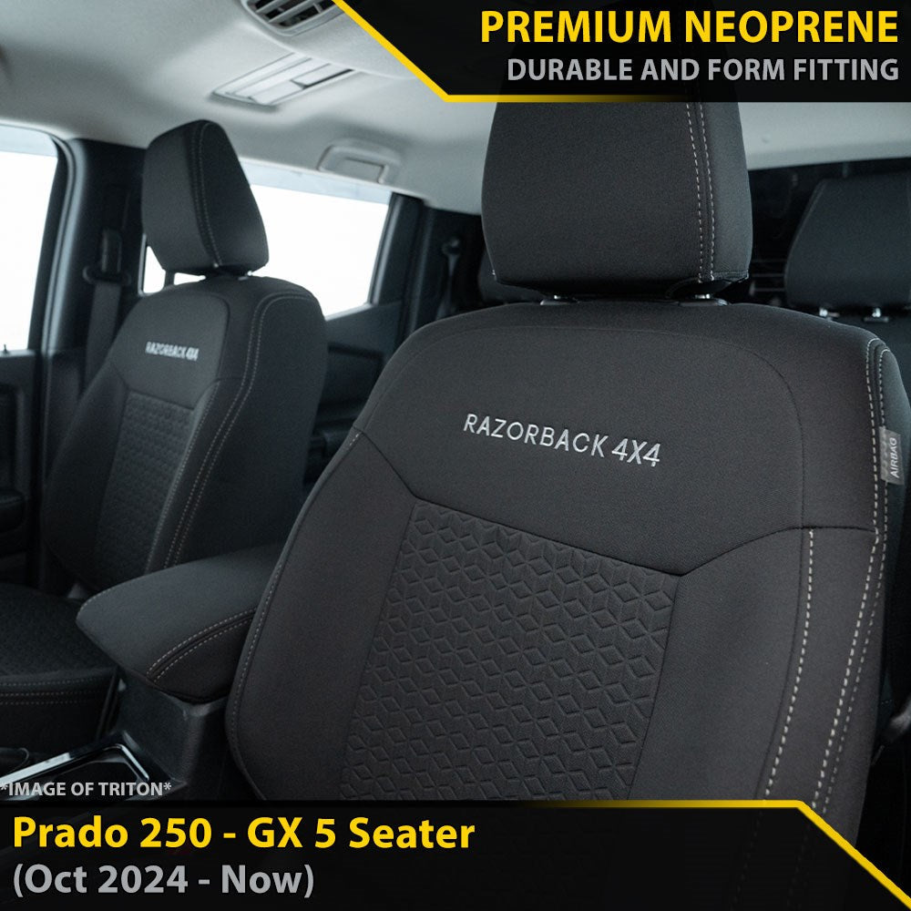 Razorback 4x4 - Toyota Prado 250 - GX - GP6 Premium Neoprene 2x Front ...