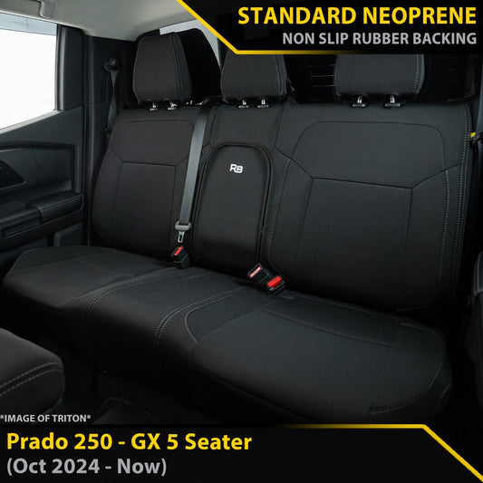 Toyota Prado 250 GX GP4 Neoprene Rear Seat Cover (Made to Order)-Razorback 4x4