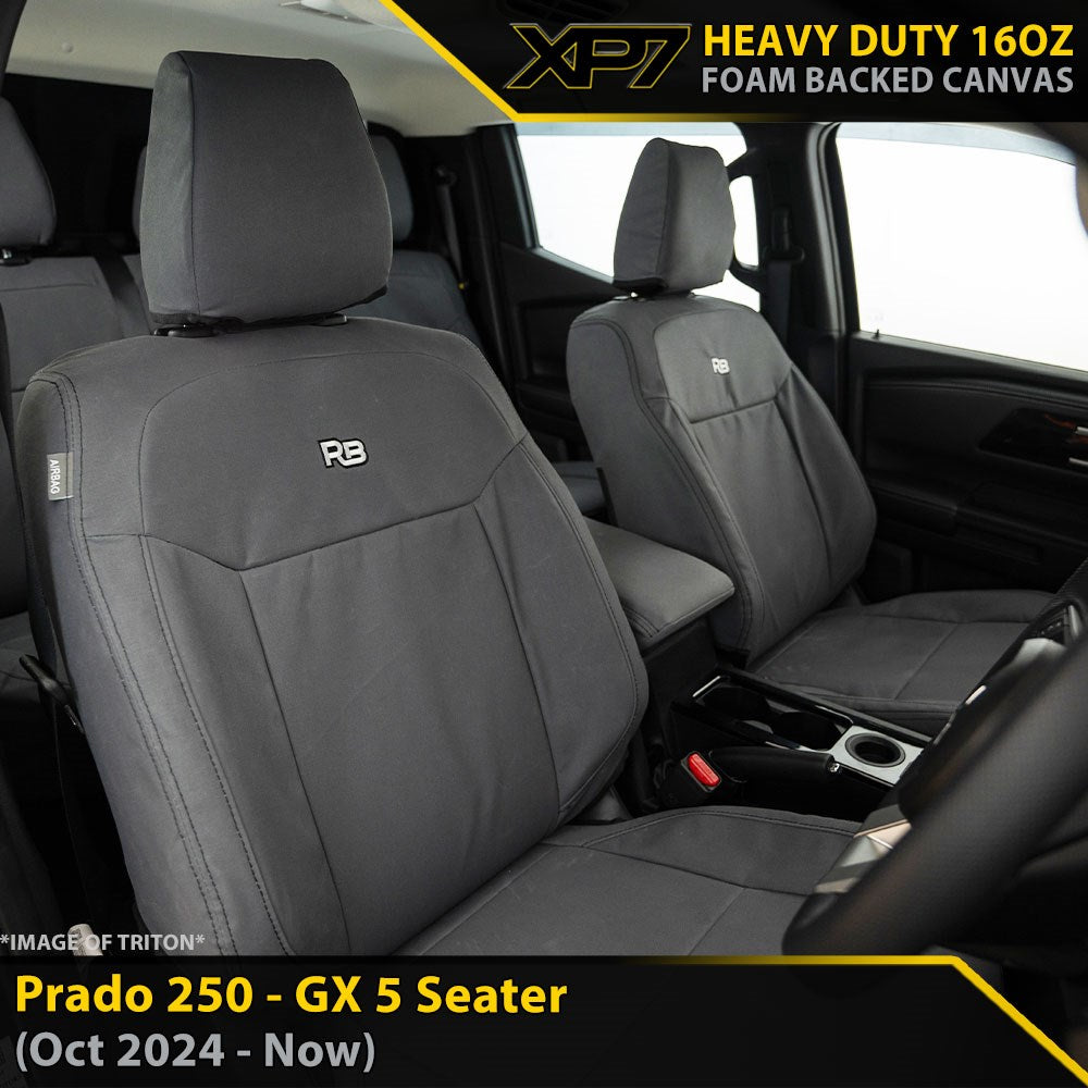 Razorback 4x4 - Toyota Prado 250 - GX - XP7 Heavy-Duty Canvas 2x Front ...