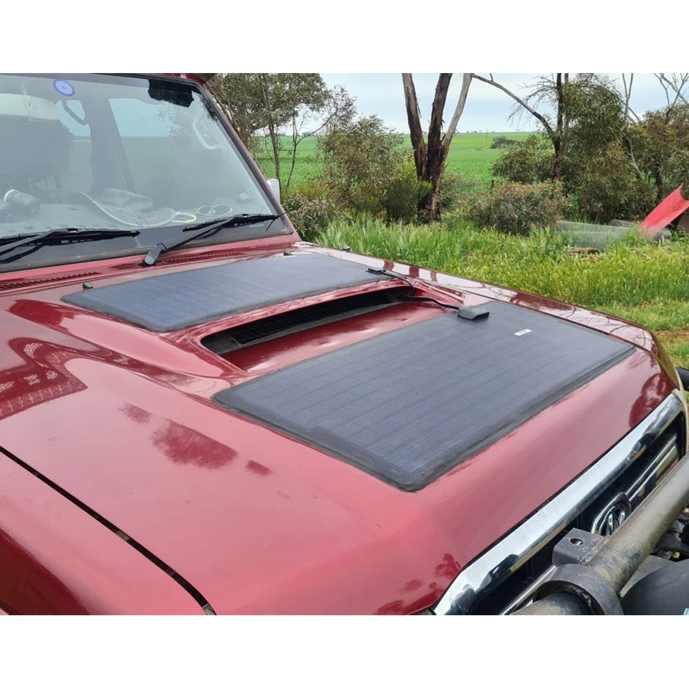 Bonnet Solar Panel - Suitable for Toyota Landcruiser 70 Series (VDJ76) 85-Watt (50W & 35W)
