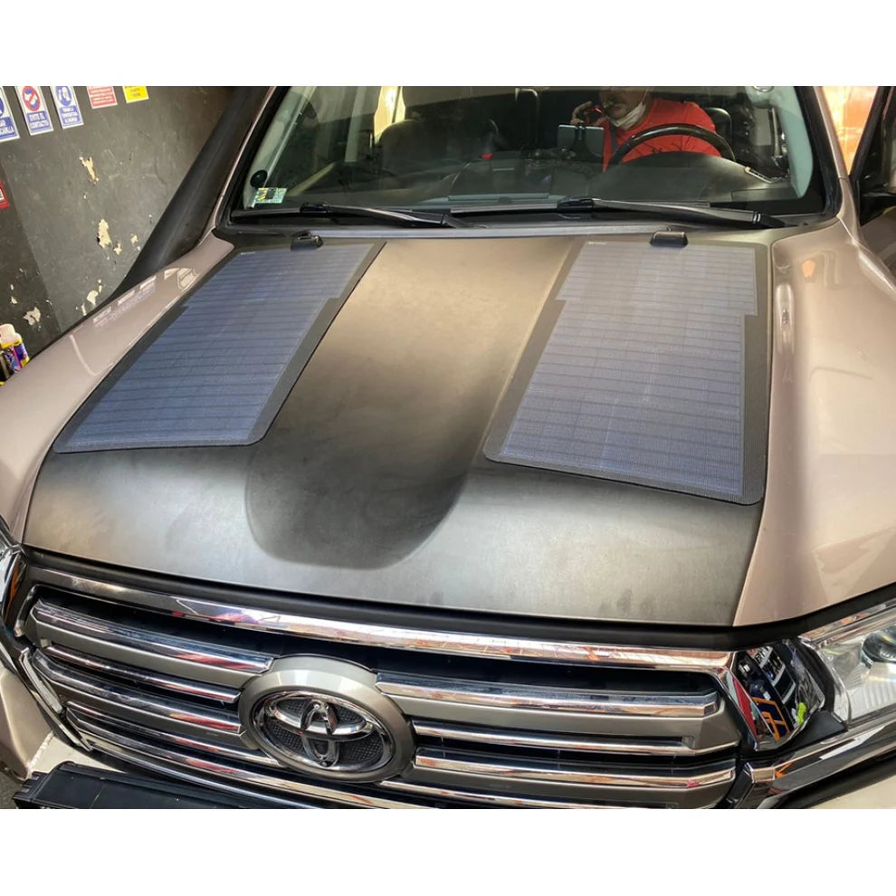 Bonnet Solar Panel - Suitable for Toyota Landcruiser LC200 - 100-Watt