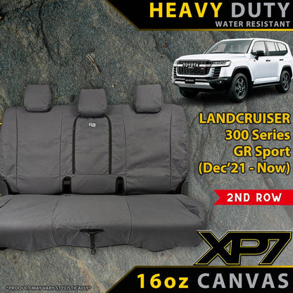 Toyota Landcruiser 300 Series GR Sport XP7 Heavy Duty Canvas 2nd Row Seat Covers (Made to Order)-Razorback 4x4