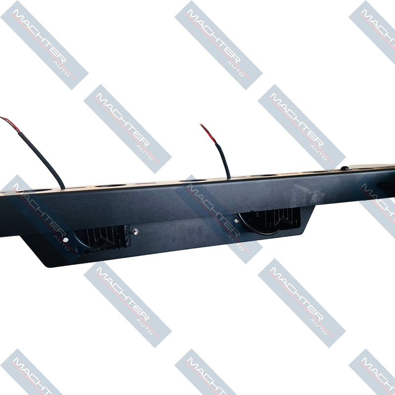 Black Powdercoated Steel Universal Ute Roof Rack with LED - Suitable For Hilux