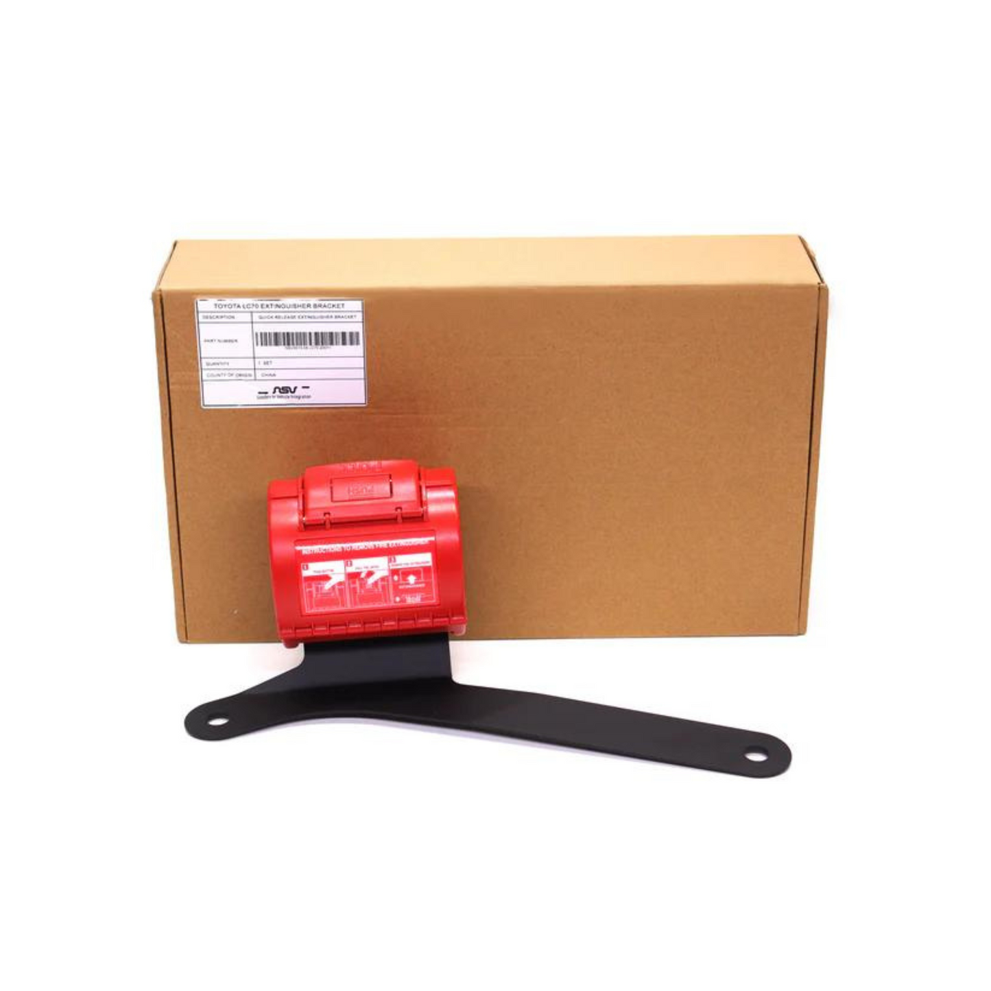 Quick Release Fire Extinguisher Bracket - Suitable For Toyota Landcruiser 70 Series Dual-Cab 2007-ON