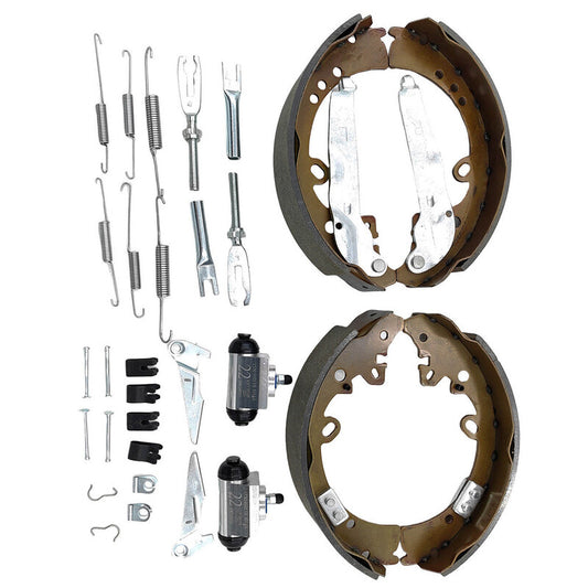 Rear Brake Shoes + Wheel Cylinders Kit - Suitable For Toyota Hilux GGN25R KUN26R GUN126R 4WD (2005-2019)