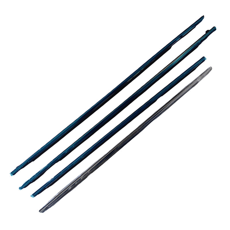 Outer Door Rubber Weather Window Seal Kit - Suitable For Toyota Landcruiser 80 Series Chrome