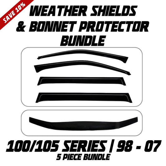 OCAM Weather Shields & Bonnet Protector - To Suit 100/105 Series LandCruiser 1998-2007