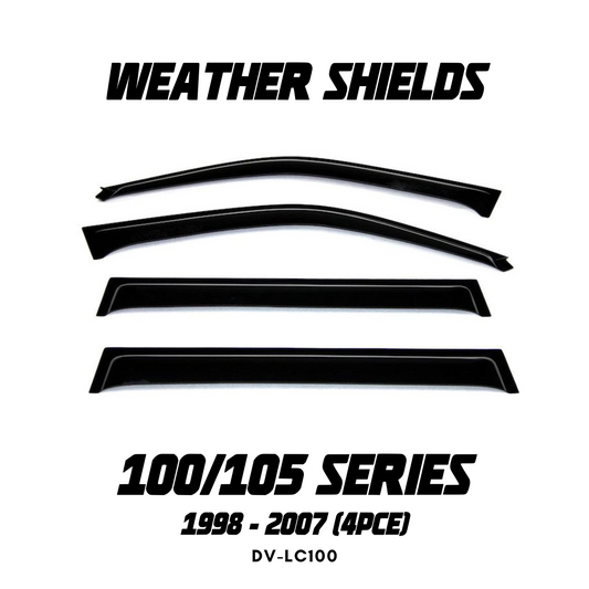 OCAM Weather Shields (4pce) - Suit 100/105 Series LandCruiser 1998-2007