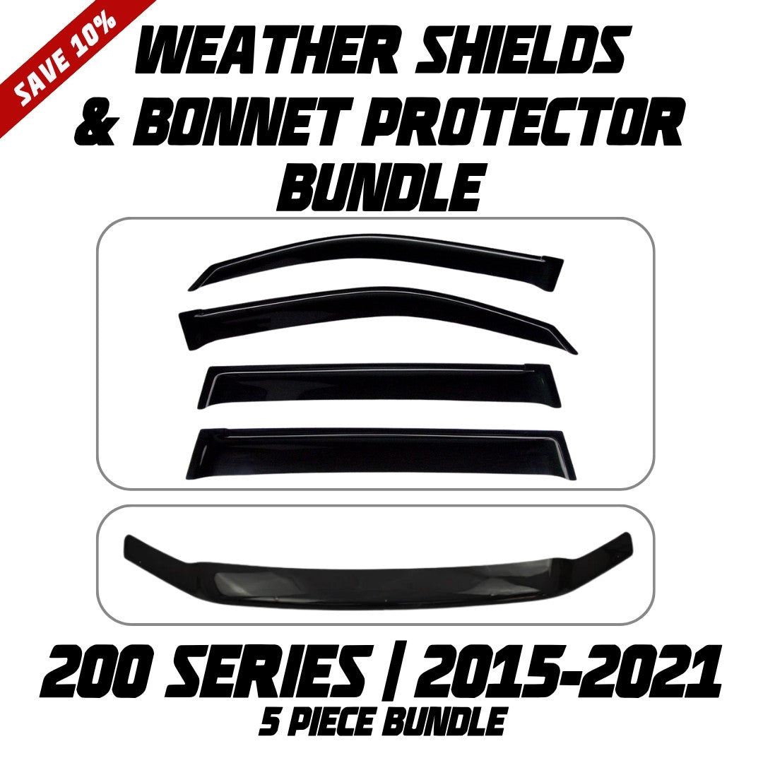 OCAM Weather Shields & Bonnet Protector - To Suit 200 Series LandCruiser 08/2015-2021