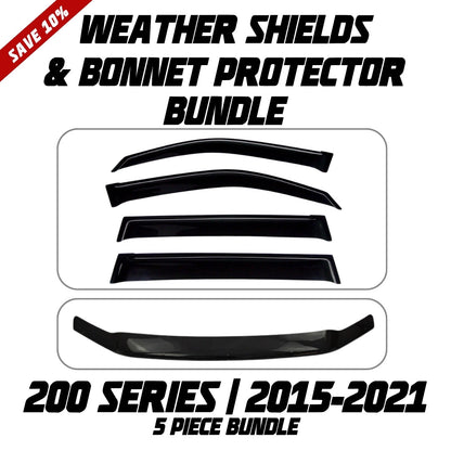 OCAM Weather Shields & Bonnet Protector - To Suit 200 Series LandCruiser 08/2015-2021
