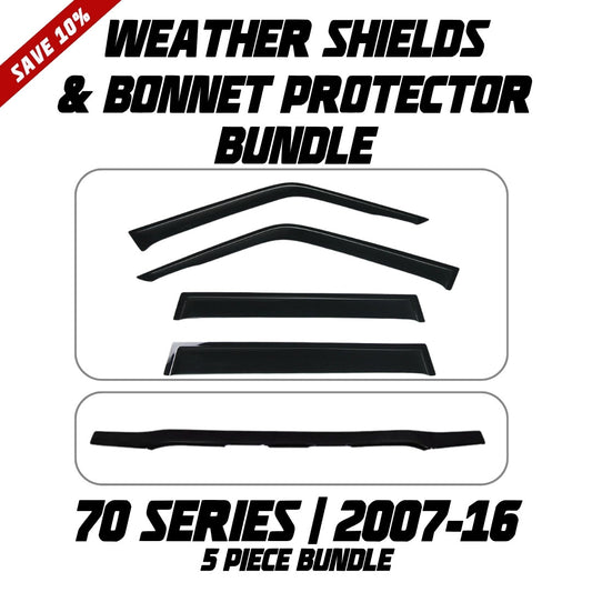 OCAM Weather Shields & Bonnet Protector - To Suit 70 Series LandCruiser 01/2007-2016