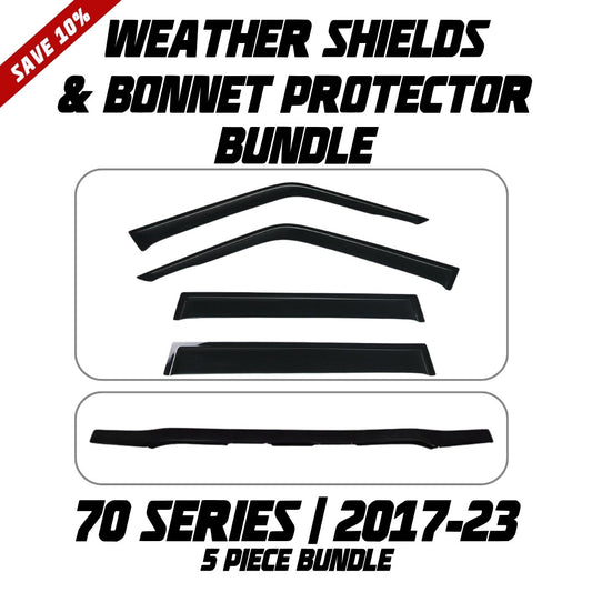 OCAM Weather Shields & Bonnet Protector - To Suit 70 Series LandCruiser 2017-10/2023