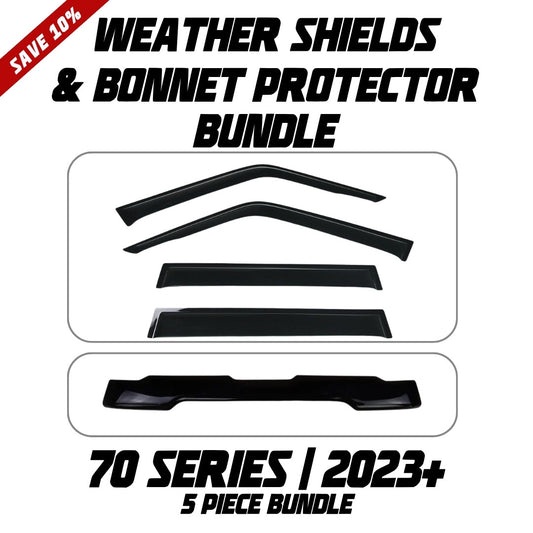 OCAM Weather Shields & Bonnet Protector - To Suit 70 Series LandCruiser 11/2023-On