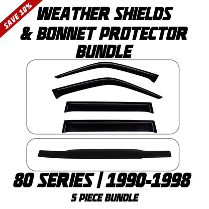 OCAM Weather Shields & Bonnet Protector - To Suit 80 Series LandCruiser 1990-1998