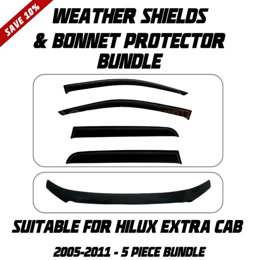 OCAM Weather Shields & Bonnet Protector - To Suit N80 Hilux 2015-2020