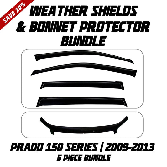 OCAM Weather Shields & Bonnet Protector - To Suit Prado 150 Series 2009-07/2013