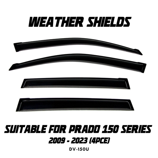 OCAM Weather Shields (4pce) - Suitable for use with Prado 150 Series (2009-ON)