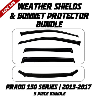 OCAM Weather Shields & Bonnet Protector - To Suit Prado 150 Series 2013-2017