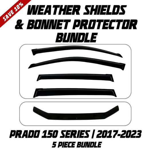 OCAM Weather Shields & Bonnet Protector - To Suit Prado 150 Series 09/2017-2023
