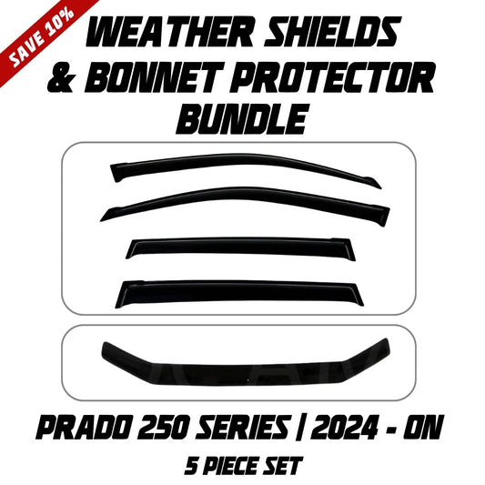 OCAM Weather Shields & Bonnet Protector - To Suit Prado 250 Series 04/2024-On