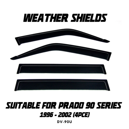 OCAM Weather Shields (4pce) - Suitable for use with Prado 90 Series 1996-2002