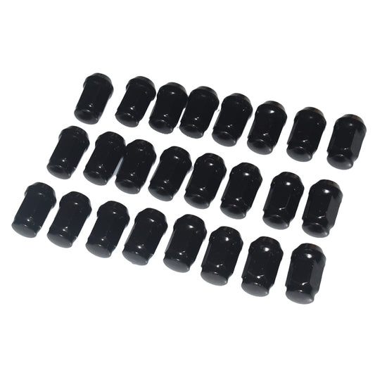 24 Pcs Black Wheel Nuts - Suitable for use with Toyota Landcruiser Early 79 Series, Hilux, Prado