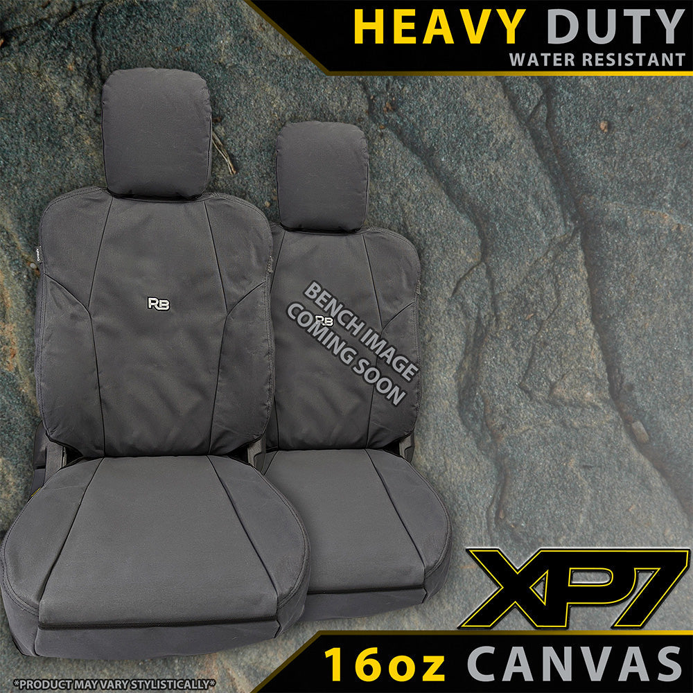 Razorback 4x4 - Toyota Hilux 8th Gen - Single Cab - XP7 Heavy-Duty Canvas 2x Front Seat Covers (Made to Order)