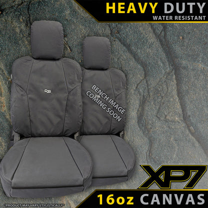 Razorback 4x4 - Toyota Hilux 8th Gen - Single Cab - XP7 Heavy-Duty Canvas 2x Front Seat Covers (Made to Order)