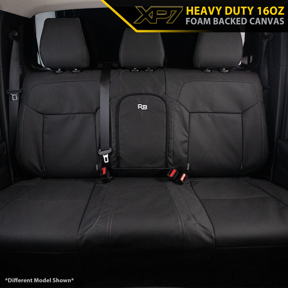 Razorback 4x4 - Toyota Landcruiser 300 Series - GXL Post-Facelift - XP7 Heavy-Duty Canvas 2nd Row Seat Covers (Made To Order)