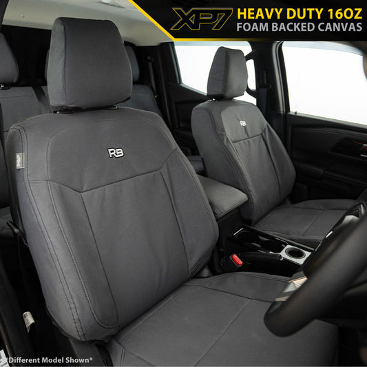 Razorback 4x4 - Toyota Prado 250 - Kakadu - XP7 Heavy-Duty Canvas 2x Front Seat Covers (Made To Order)