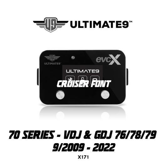 Ultimate9 evcX Throttle Controller - Suitable for TOYOTA LANDCRUISER 09/2009 - 2022 (70 Series - VDJ & GDJ 76/78/79)