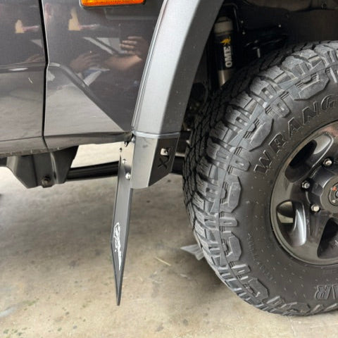 Xplore Aus Extended Front Mudflaps - to suit 70 series LandCruiser (2024-ON FACELIFT)