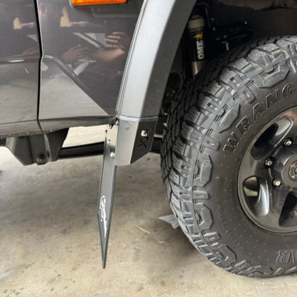 Xplore Aus Extended Front Mudflaps - to suit 70 series LandCruiser (2024-ON FACELIFT)