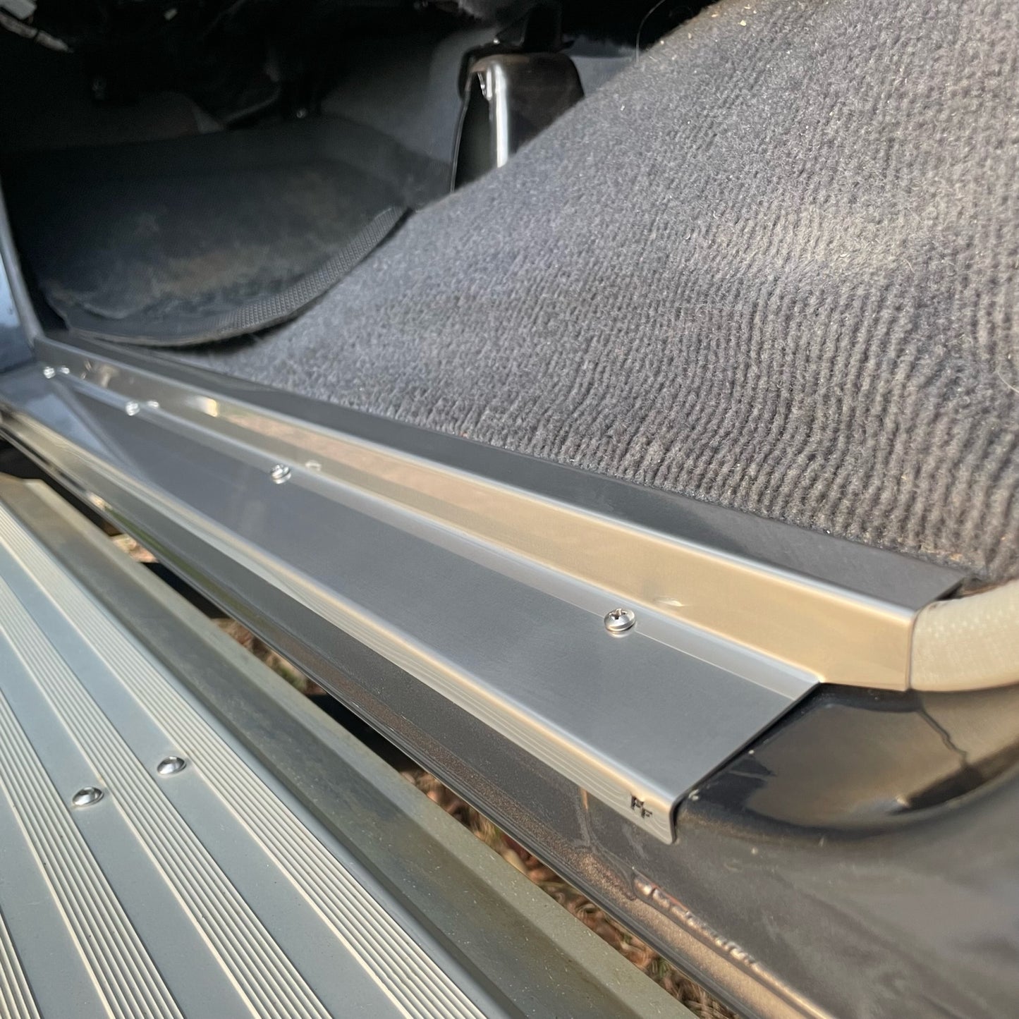 Stainless Steel Sill Trims - Suitable for use with 70 Series LandCruiser