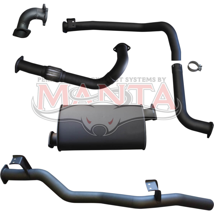 Manta Exhaust System - LandCruiser HDJ78 4.2L Turbo Diesel Troop Carrier / HZJ75 CT26 Turbo
