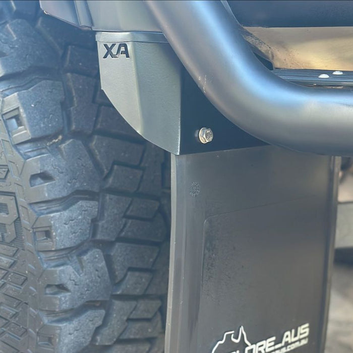 Xplore Aus Extended Front Mudflaps - to suit 70 series LandCruiser (2007-2023 PRE-FACELIFT)